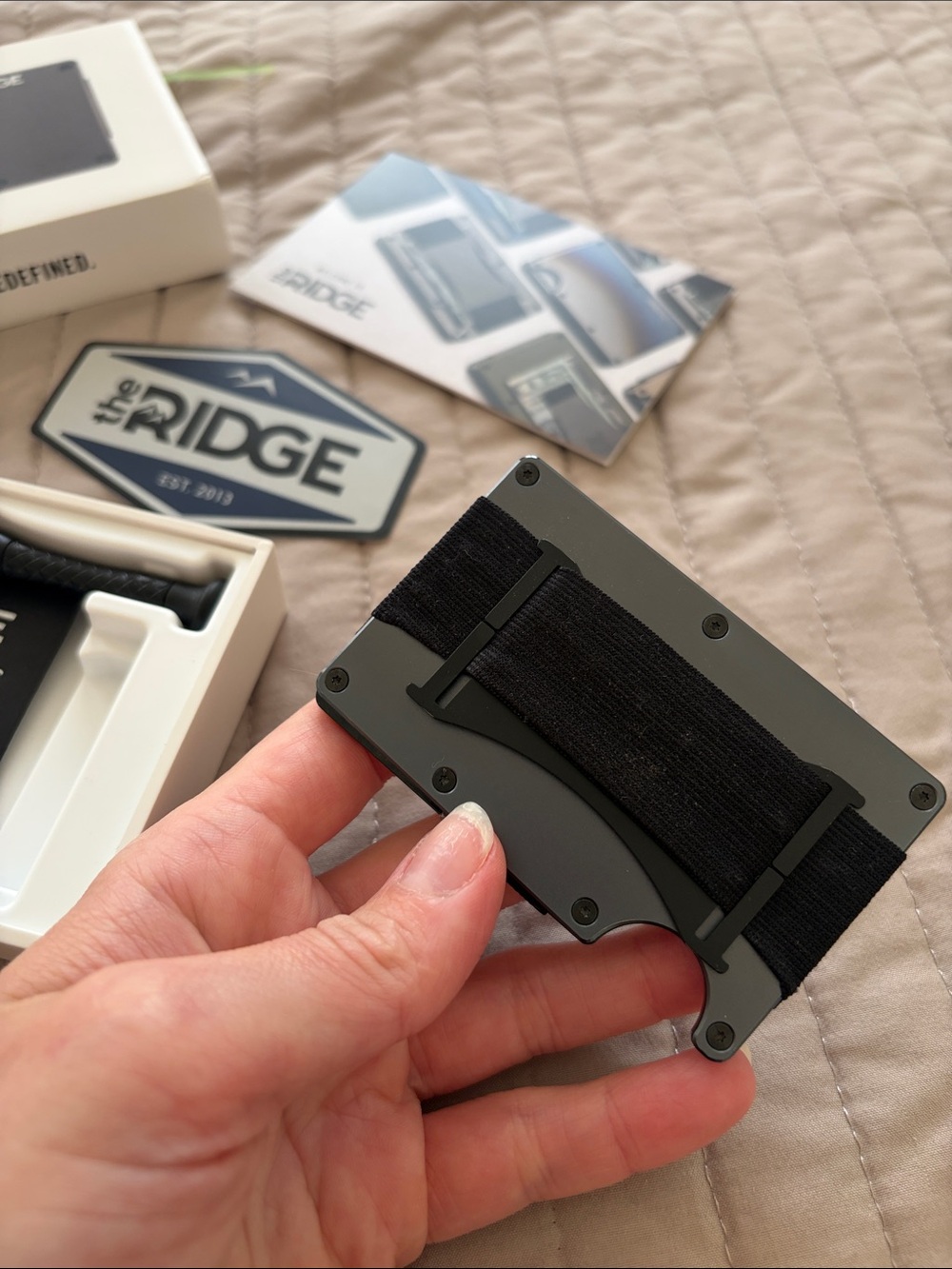 Dark Grey Ridge Wallet - Picture 5 of 5